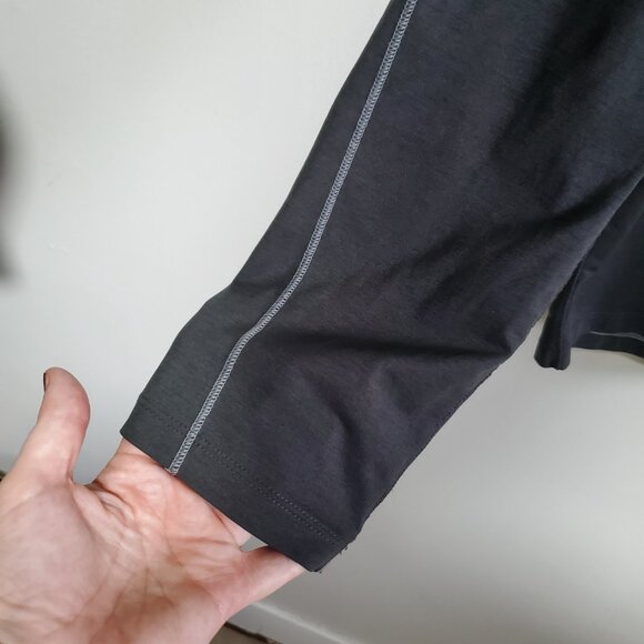 THE NORTH FACE Reactor Hoodie LS Shirt Top Lightweight Mid-Layer Grey Mens Large - Picture 5 of 14